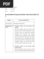 Jurnal Refleksi - Dessy Anggraeni - Pembelajaran Sosial Emosional