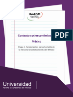 Etapa 1. Fundamentos para El Estudio de La Estructura Socioeconomica de Mexico