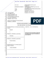 Defendant's Motion For Debtor Examination and To Produce Documents