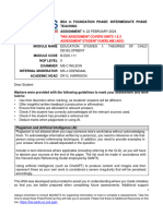 This Assessment Covers Units 1 & 2 Assessment Student Guideline (Asg)