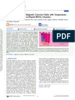 Unusual Behavior of Magnetic Coercive Fields With Temperature and Applied Field in La-Doped BiFeO3 Ceramics