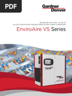 EnviroAire Vs Series VS15 VS110 Oil Less Rotary Screw Compressor Brochure