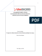 Universidade Aberta Unisced Faculdade de Ciências Sociais E Humanas Curso de Licenciatura em Direito