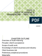 TOPIC 4 Audit Planning - Part 1 & 2