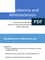 MSoP 1003 Dyslipidaemia Lecture - 2023 Lecturer Copy Final