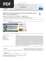 Applications of Capacitive Deionization