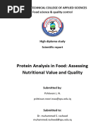 Protein Analysis in Food Assessing Nutritional Value and Quality