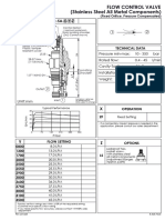 Flow Control Valve (Stainless Steel All Metal Components) : FR-5A-X-Y-Z