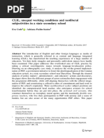 Codó & Patiño-Santos (2017) Barcelona - CLIL, Unequal Working Conditions and Neoliberal Subjectivities in A State Secondary School