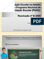 Alimentação Escolar No Âmbito Do PNAE