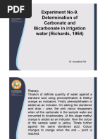 Determination of Carbonate and Bicarbonate in Irrigation Water