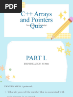 Quiz Arrays