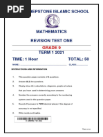 Grade9 T1 QuestionPaper Maths