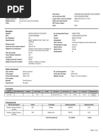 Recibo de Pago de Nómina Emisor: Este Documento Es Una Representación Impresa de Un CFDI