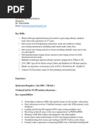 Shwetank-Sample CV Resume Asic PD Role