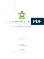 Taller Sobre Metodologías de Desarrollo de Software. GA1-220501093-AA1-EV01