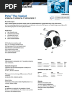 3m Peltor Flex Headset Datenblatt Englisch