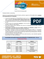 (COMUNICADO 164) Fechamento Terceiro Trimestre 2022 - Recuperação 9º Ano EM