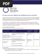 Bourses McCall MacBain 2023-2024 - Validation Universitaire (Processus Ouvert)