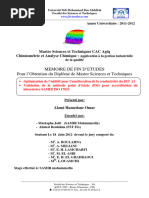 Optimisation de L'additif Pour Amélioration de La Conductivité Du JET A1 - Validation de La Méthode Point D'éclair (PM) Pour Acc