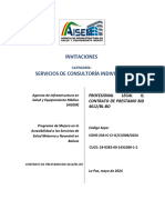 AGENCIA DE INFRAESTRUCTURA EN SALUD Y EQUIPAMIENTO MÉDICO (LA PAZ) Lic. en Derecho