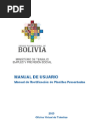 Manual de Rectificación de Planillas Presentadas - OVT