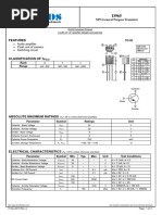 Features: NPN General Purpose Transistor Elektronische Bauelemente