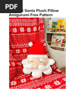 Crochet Santa Plush Pillow Amigurumi Free Pattern