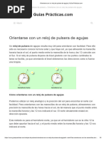 Orientarse Con Un Reloj de Pulsera de Agujas - Guías Prá