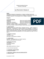 Routine Culturing Plasmodium Falciparum - Edinburgh 2