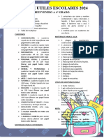 LISTA DE UTILES ESCOLARES 2024 Oficial