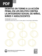 Debates en Torno A La Acción Penal en Los Delitos Contra La Integridad Sexual de Niñas, Niños y Adolescentes - Yael