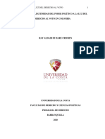 Análisis de La Legitimidad Del Poder Político A La Luz Del Derecho Al Voto en Colombia