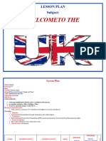 Lesson Plan Welcome To UK