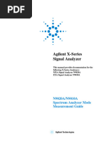 Agilent X-Series Signal Analyzer: N9020A/N9010A Spectrum Analyzer Mode Measurement Guide