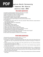 Physics - Sem-1.Question Bank - Revised