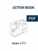 Janome 405 Instruction Manual