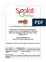 C.1 Method Statement For Fabrication of Pipe and Fittings