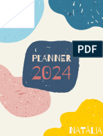 Planner 2024 Completo Azul e Branco