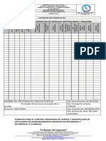 Formato Registro Diario de Generacion de Residuos Hospitalarios y Similares