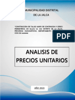 07.03 Analisis de Costos Unitarios