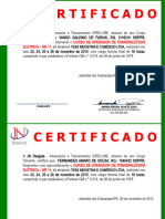 Certificado de NR 11 Transpaleteira Eletrica - Tess