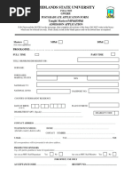 Postgraduate Application Form