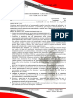 Acta de Compromiso para Padres de Familia