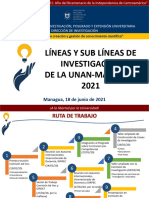 Líneas y Sub Líneas de Investigación de La UNAN-Managua 180621