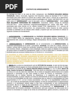 Contrato de Arrendamiento Amoblado Patricio Medina. Borrador