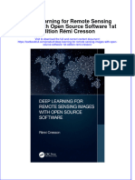 (Download PDF) Deep Learning For Remote Sensing Images With Open Source Software 1St Edition Remi Cresson Online Ebook All Chapter PDF