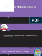 Properties of Molecules Based On Polarity