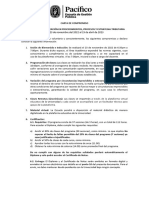 Carta de Compromiso - Procedimientos y Procesos.