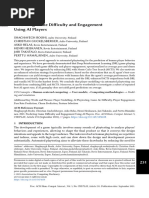 Predicting Game Difficulty and Engagement Using Ai Players